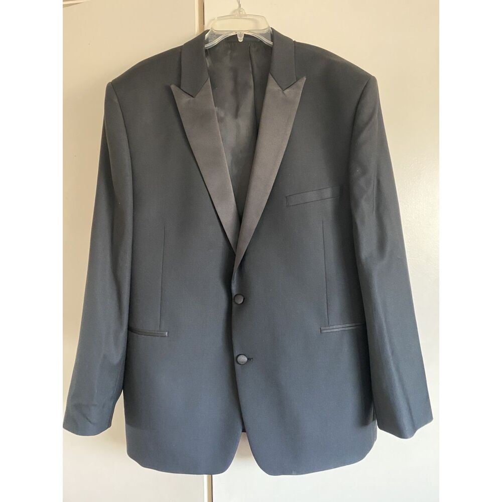 Lanificio F.lli Cerruti Prestige Mens Suit Jacket Blazer Wool Italy Black 48R